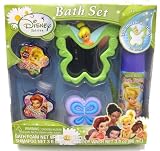 Disney Fairies Tinkerbell Bath 5 Pc Spa Gift Set - Includes Mirror, Bath Foam, Body Wash, Shampoo and Pouf