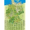 Illustrierte Deutschlandkarte f�r Kinder und Erwachsene. Poster