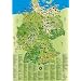 Illustrierte Deutschlandkarte f�r Kinder und Erwachsene. Poster