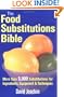 The Food Substitutions Bible: More than 5,000 Substitutions for Ingredients, Equipment and Techniques