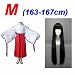 365buying Inuyasha Kikyo Kimono Cosplay Costume(M)+ Inuyasha Kikyo 80cm wig
