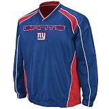 NFL Mens New York Giants CoachS Choice II Trai Adult Long Sleeve Lightweight Dobby Pullover Trainer