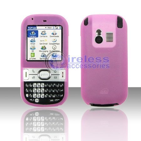 HOT Pink Silicon Skin Cover Case for Sprint/att Palm Centro 690 - Flexible Soft