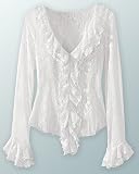  : Sheer ruffled blouse