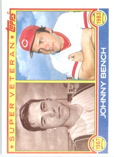 1983 Topps Baseball Card # 61 Johnny Bench Cincinnati Reds Shipped In A Protective Screwdown Display Case!