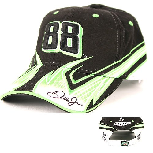 Dale Earnhardt Jr #88 Green Double Laser Adjustable Baseball Hat
