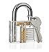Looching Locksmith Tools Lock Opener Lock Tools Set Key Tool Set+Professional Cutaway Practice Padlock Tools