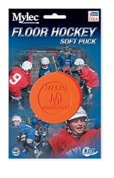 Mylec Floor Hockey Puck, Orange (Pack of 6)