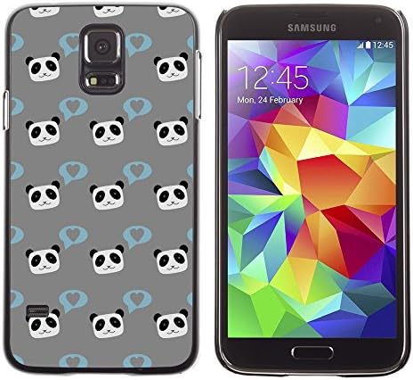 PatternViking PC Polycarbonate Aluminium Back Case Cover Samsung Galaxy S5 V SM-G900 ( cute panda )