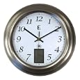 Metal Auto Daylight Savings Time LCD Wall Clock