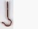 Rogar 9872-6 4 Inch Ceiling Hooks - Copper Plated - 6 pack