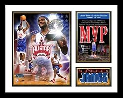 LeBron James Cleveland Cavaliers NBA Framed Photograph 2006 All-Star Game MVP Milestone Collage