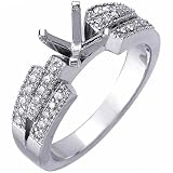 Vogue Ladies Diamond Engagement Ring, Semi-Mount Setting