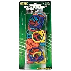 ASSORTED PLASTIC CABLE-TIE/HOSE-CLAMP 14-PIECE