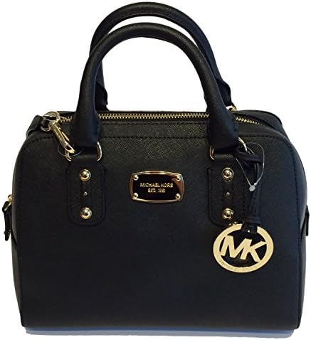 Michael Kors Small Satchel Black Saffiano Leather