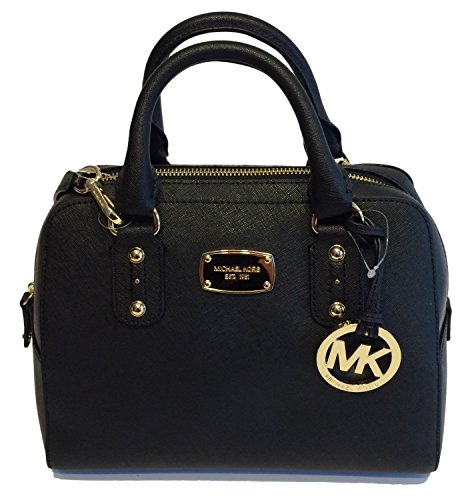 Michael Kors Small Satchel Black Saffiano Leather
