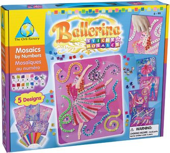 Childrens Toyshop  Toys : The Orb Factory Sticky Mosaics Ballerina