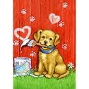 Toland Home Garden Painter Puppy 12.5 x 18-Inch Decorative USA-Produced Garden Flag