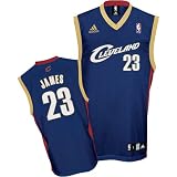 Cleveland Cavaliers LeBron James #23 NBA Replica Jersey Blue Large
