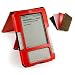 Tuff-Luv 'Rouge' Napa Leathe Case Cover and Stand for Amazon Kindle 2 / 6 inch Global Wireless (Flip Style) - Red
