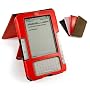 Tuff-Luv 'Rouge' Napa Leathe Case Cover and Stand for Amazon Kindle 2 / 6 inch Global Wireless (Flip Style) - Red