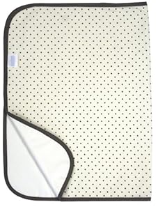 Kushies Waterproof Change Pad, Cream Polka Dots