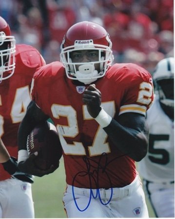 Larry Johnson Autographed/Hand Signed Kansas City Chiefs 8x10 Photo