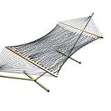 Deluxe 2-Point Poly-Rope Hammock - Green
