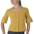 Juniors' Xhilaration® Tiered Cardigan - Mineral Yellow