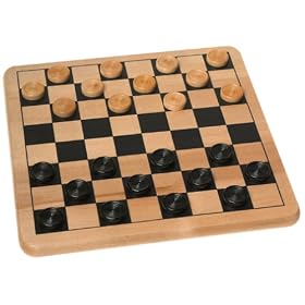 Wood Checkers Tic Tac Toe by Cardinal Industries