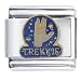 Jewelry : Trekkie Peace Symbol Italian Charm Bracelet