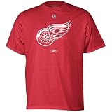 NHL Detroit Red Wings Primary Logo T-Shirt (Red, Medium)