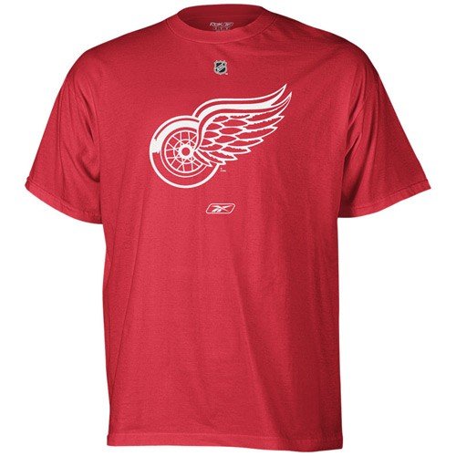 NHL Men's Detroit Red Wings Primary Logo T-Shirt (Red, Large)