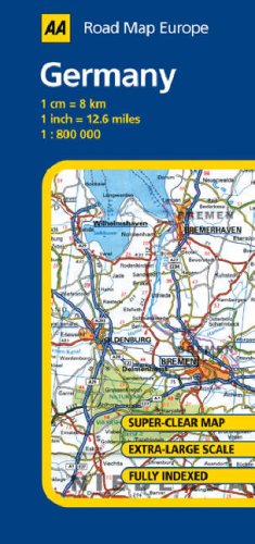 City Travel Guides Discounted   : Germany (AA Road Map Europe Series)