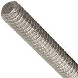 Stainless Steel 303 Threaded Rod, Machine Cut, Left Hand, #6-32, 36