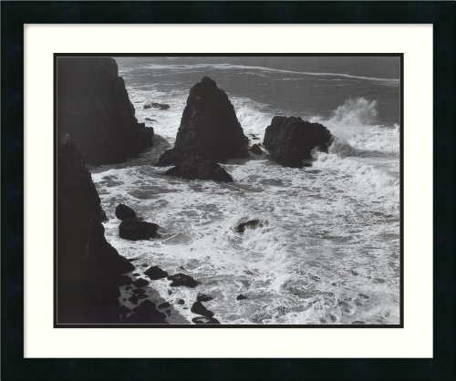 Pacific Vista, 1966 Framed Art Print by Ansel Adams, Image size: 20.00