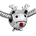 Pugster Cartoon Deer Red Nose Beads Fits Pandora Charm Bracelet