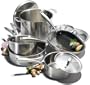 10-Piece Stainless-Steel Cookware Set