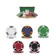 500 Chip Tri-Color Triple Crown Set w/Genuine Oak