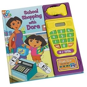 School Shopping with Dora with Working Cash Register