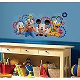 RoomMates RMK2561GM Mickey and Friends Mickey Mouse Clubhouse Capers Peel and Stick Giant Wall Decal
