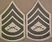 Green on Khaki USMC Chevrons - Gunnery Sergeant - Male