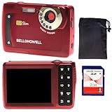 Bell and Howell S7-R Night Vision Slim 12MP Digital Camera (Red)