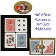 Modiano 100% Plastic Poker Size Reg Indx Golden Trophy Setup (fls)