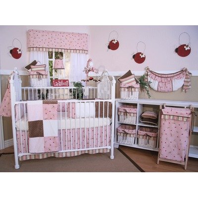 Pink Ladybugs and Dragonflies 4 Piece Crib Bedding Set product image