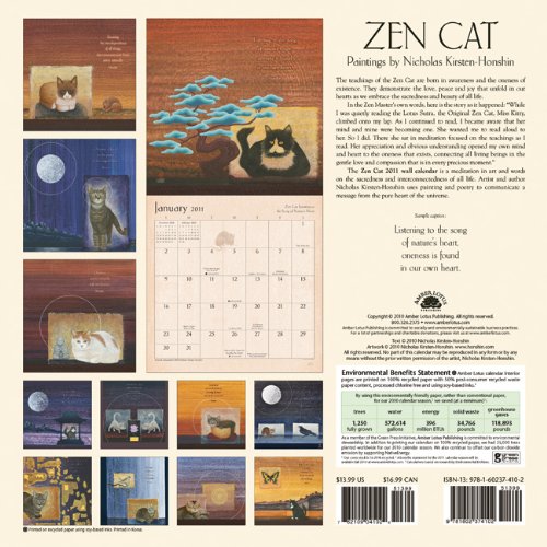 Zen Cat 2011 Wall Calendar [Calendar]