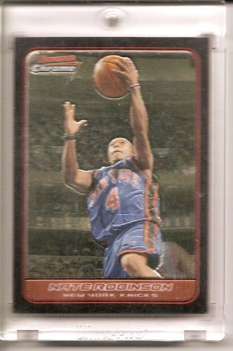 2006 07 Bowman Chrome Nate Robinson New York Knicks Basketball Card #63 - Mint Condition - Shipped in Protective Acrylic Display Case !!