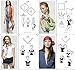 ETSYG® Silk Scarf Women's Fashion Pattern Large Square Satin Headscarf Headdress