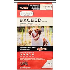Simply Right Pet Care Exceed Chicken & Rice Formula Dog Food - 44 lb