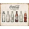 Coca Cola Bottle Evolution Distressed Retro Vintage Tin Sign